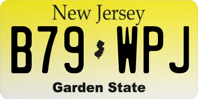 NJ license plate B79WPJ