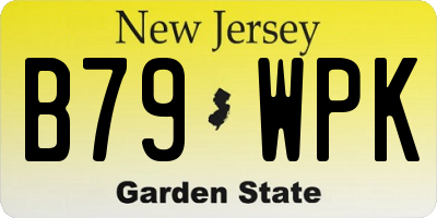 NJ license plate B79WPK