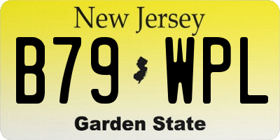 NJ license plate B79WPL