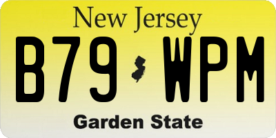 NJ license plate B79WPM