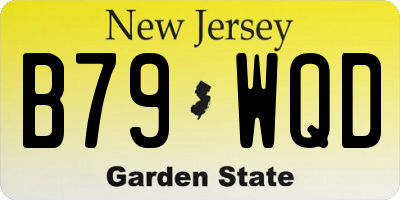 NJ license plate B79WQD