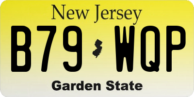 NJ license plate B79WQP