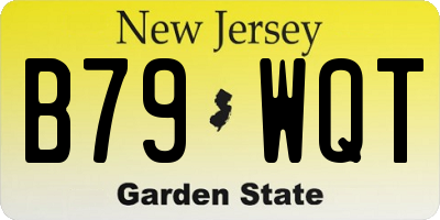 NJ license plate B79WQT