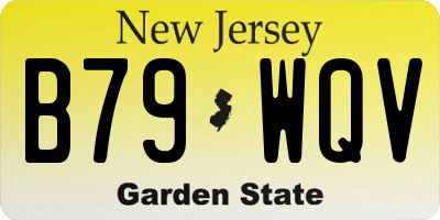 NJ license plate B79WQV