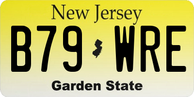 NJ license plate B79WRE