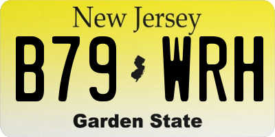 NJ license plate B79WRH