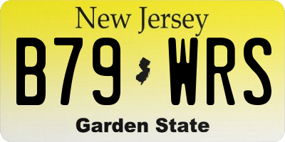 NJ license plate B79WRS