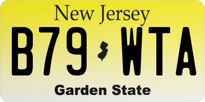 NJ license plate B79WTA