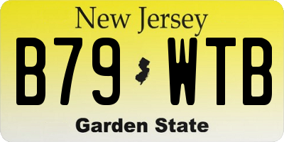 NJ license plate B79WTB