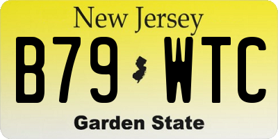 NJ license plate B79WTC