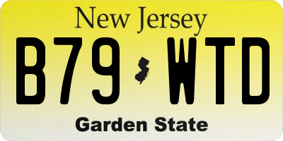 NJ license plate B79WTD