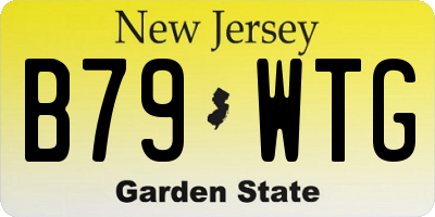 NJ license plate B79WTG