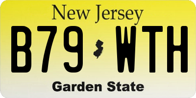 NJ license plate B79WTH