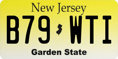 NJ license plate B79WTI