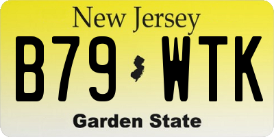 NJ license plate B79WTK