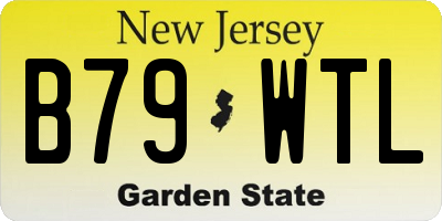NJ license plate B79WTL