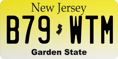 NJ license plate B79WTM