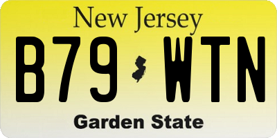NJ license plate B79WTN