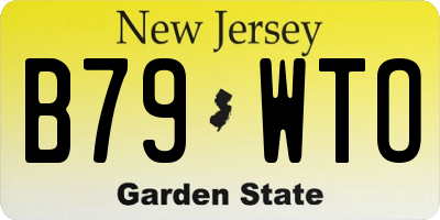 NJ license plate B79WTO