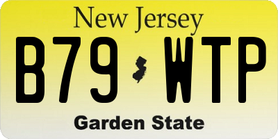 NJ license plate B79WTP