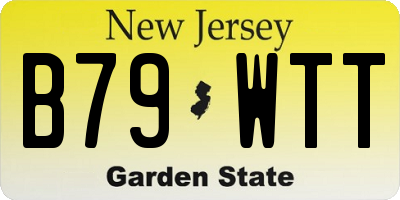 NJ license plate B79WTT