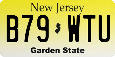 NJ license plate B79WTU