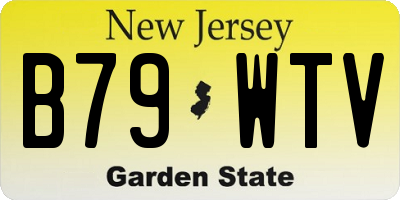 NJ license plate B79WTV