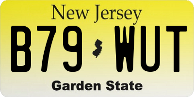 NJ license plate B79WUT