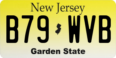 NJ license plate B79WVB