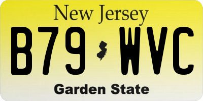 NJ license plate B79WVC