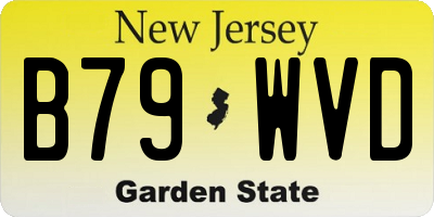 NJ license plate B79WVD