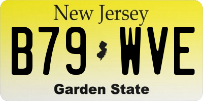 NJ license plate B79WVE