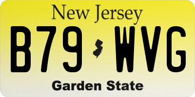 NJ license plate B79WVG