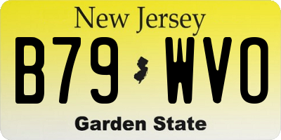 NJ license plate B79WVO