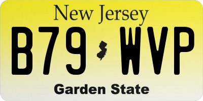NJ license plate B79WVP