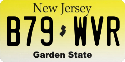 NJ license plate B79WVR