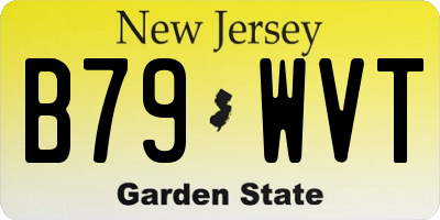 NJ license plate B79WVT