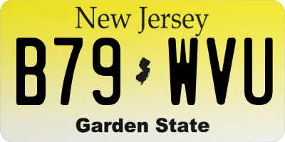 NJ license plate B79WVU