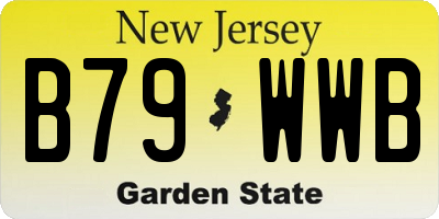 NJ license plate B79WWB