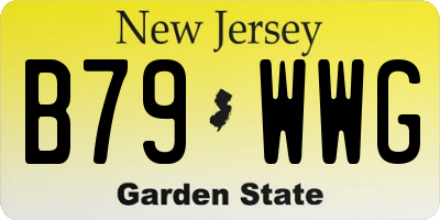 NJ license plate B79WWG