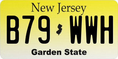 NJ license plate B79WWH