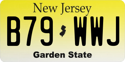 NJ license plate B79WWJ