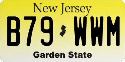 NJ license plate B79WWM