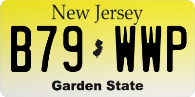 NJ license plate B79WWP