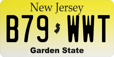 NJ license plate B79WWT