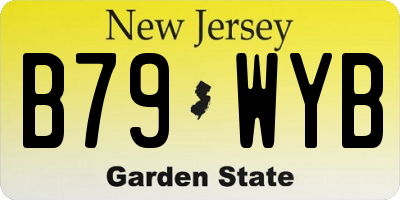 NJ license plate B79WYB