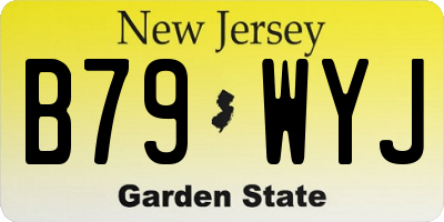 NJ license plate B79WYJ