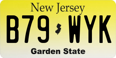 NJ license plate B79WYK