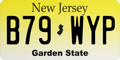 NJ license plate B79WYP
