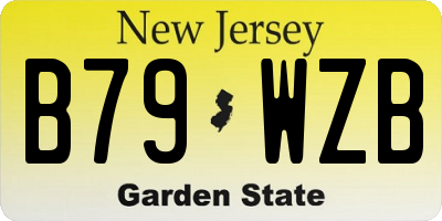 NJ license plate B79WZB